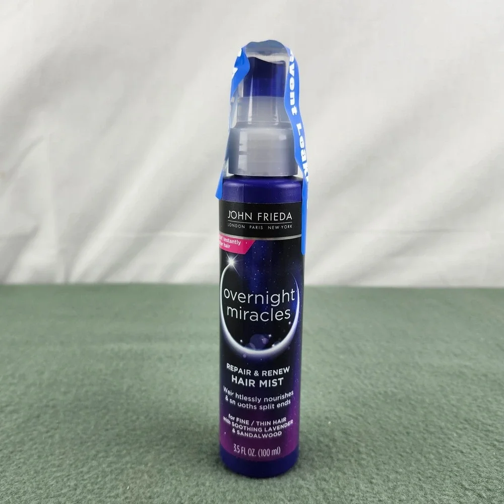 John Frieda Overnight Miracles Repair & Renew Mist Spray For Fine Thin Hair-Read